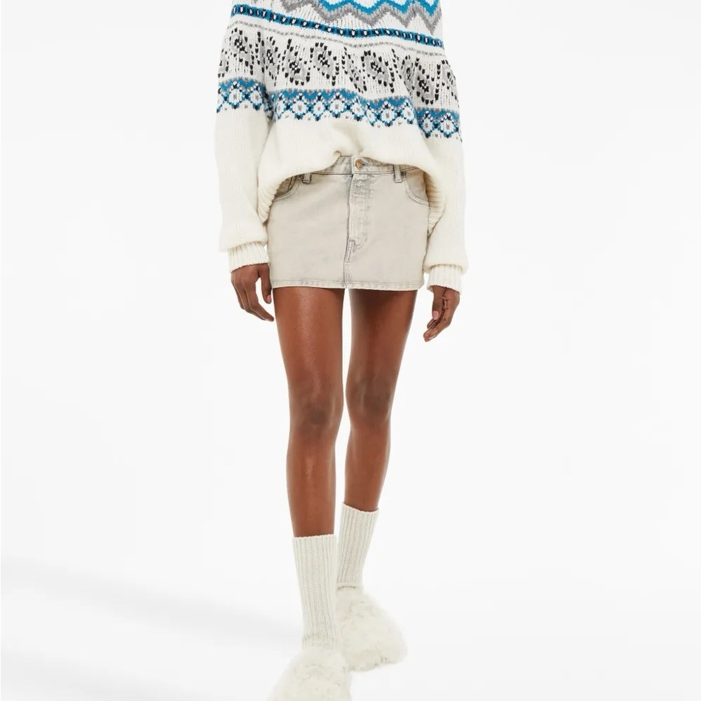Alanui Artic Circle Turtleneck White XS